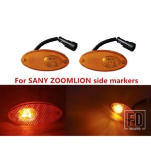 2PCS E8 LED ポンプトラック ポンプトラックサイドマーカーライト SANY ポンプトラック用 VOLVO ポンプトラック用 BENZ ポンプトラック用 ZOOMLION