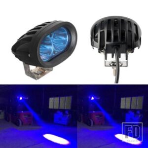 20W 楕円形フォークリフトランプ LED ブルースポットライト 10-60V DC 安全作業灯 フォークリフトハザード灯