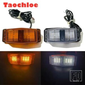 2個 アンバーホワイト LED トラック スカニア フロントグリルライト DAF グリルランプ ボルボ グリルランプ マン DRL ベンツ トラックグリルライト