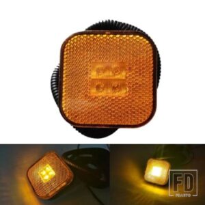 大型トラック用24V LEDサイドマーカーフェンダーライトハザード信号クリアランスランププラグ付き