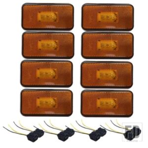 24V アンバー E2 LED ライト スカニア サイドマーカー 大型トラック用 スカニア クリアランスランプ トラックボディパーツ +2 コネクタ OEM1737413