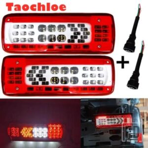 ボルボトラックFMX500用24V LEDトラックテールライト1組プラグ付きLEDテールライトOEM 82483074 21735299 82483073