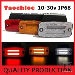 10個 トラック サイドマーカーライト 10-30V ネオンLEDリア 24V クリアランスランプ キャラバンライト トレーラートラック用 スカニア用 DAF用