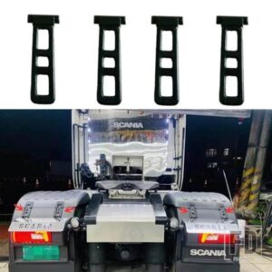 4個のクランプバンドテンションバンドマッドガードラバーストリップスカニアトラックパーツOEM 1383858 1377600 1358343に適合
