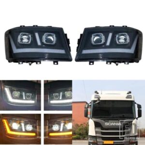 1個RL1個LH LEDヘッドライトSCANIA 2017 R SシリーズOEM 2379889 2655840 2674382 EMARK E9用