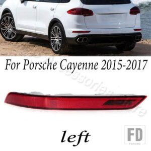 ポルシェ リアバンパー ブレーキランプ リフレクターランプ カイエン 2011-2014 2015-2017 2018-2021 95863110500 95863110510 9Y0945726 - 2015-2017-Left