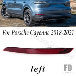 ポルシェ リアバンパー ブレーキランプ リフレクターランプ カイエン 2011-2014 2015-2017 2018-2021 95863110500 95863110510 9Y0945726 - 2018-2021-Left