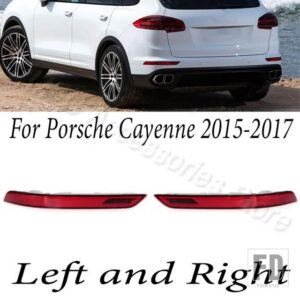 ポルシェ リアバンパー ブレーキランプ リフレクターランプ カイエン 2011-2014 2015-2017 2018-2021 95863110500 95863110510 9Y0945726 - 2015-2017-1Pair