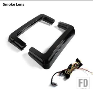 フォード F-150 フロントグリル キセノンホワイト LED デイタイムランニングライト アンバーナミック シーケンシャルウィンカーライトアセンブ - Smoke Lens