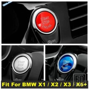 BMW 自動車エンジンスタートストッププッシュボタンキーホールスイッチリングカバートリムABS X1 / X2 / X3 / X5用インテリアリフィットキット