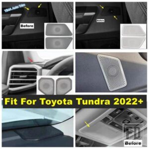 トヨタ タンドラ 2022 2023 2024用 ダッシュボードホーン/ドアスピーカーオーディオ/読書灯ランプ装飾フレームカバートリムアクセサリー
