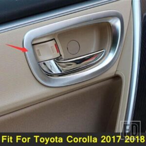 トヨタ オートスタイリング インナードアプルハンドル ボウルデコレーションフレーム ステッカーカバートリム マット ABS アクセサリー カロー