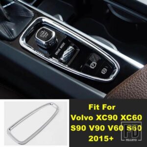 ボルボ 自動車アクセサリー ギアシフト ストール ハンドブレーキ オートAPボタン スパンコールカバートリム XC90 XC60 S90 V90 V60 S60 2015 -