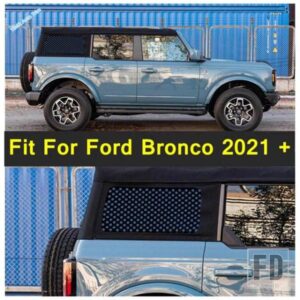 フォード 窓ボディサイドステッカーデカールデコレーションアクセサリー2個 ブロンコ2021-24自動車外装リフィットキットに適合