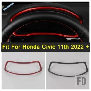 ホンダ ABS製 ダッシュボードディスプレイスクリーン装飾フレームカバートリム シビック11代目 2022 2023 2024年式用 車内改装キット アクセサ
