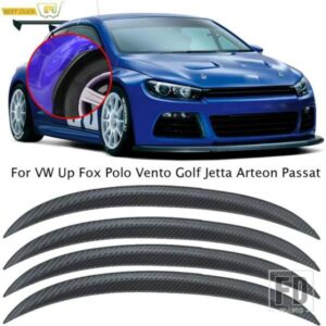 VW フェンダーフレアマッドフラップアーチホイールアイブロウ唇ストリップステッカートリムパサート B6 B5 B7 B8
