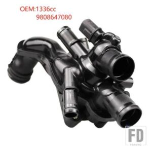 シトロエン プジョー 1336CC 9808647080 308 408 C4 DS3 電子サーモスタットハウジングセンサーサーモスタットアウトレットルーム