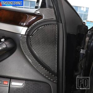 アウディ ドア防止クッションパネルカバーデカールカーボンステッカー A8 2004-2012 装飾インテリアアクセサリー