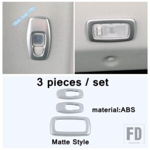 日産 X-TRAIL / ROGUE T33 2021-2024 対応 マット仕上げ オート ウォーターカップホルダー 読書灯 ランプ 装飾アクセサリー カバートリム - Model J