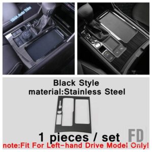 VW アトラス / テラモント 2017-2020 対応 ブラック カーギアシフトパネル メイン運転席 収納ボックス ハンドルカバー - Model F