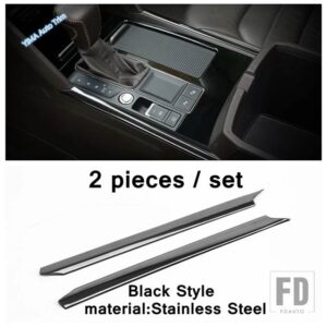 VW アトラス / テラモント 2017-2020 対応 ブラック カーギアシフトパネル メイン運転席 収納ボックス ハンドルカバー - Model G