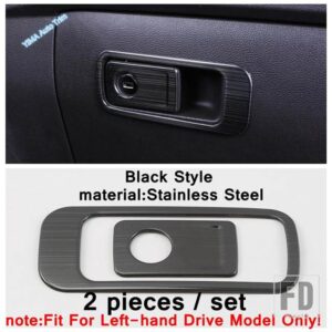 VW アトラス / テラモント 2017-2020 対応 ブラック カーギアシフトパネル メイン運転席 収納ボックス ハンドルカバー - Model H