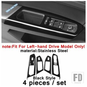 VW アトラス / テラモント 2017-2020 対応 ブラック カーギアシフトパネル メイン運転席 収納ボックス ハンドルカバー - Model B