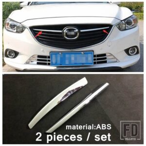 マツダ 6 セダン＆ワゴン 2013-2015 対応 オートクローム フロントセンターメッシュグリル カバートリムストライプ 外装リフィットキットアクセ - model 1