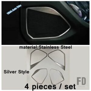 プジョー ドアステレオスピーカーカバートリムAピラーコラムツイーターステンレスアクセサリー3008 5008 GT 2017-2022に適合 - model 10