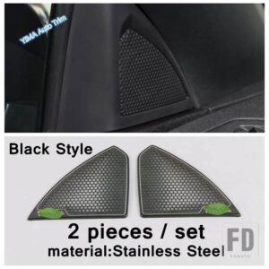プジョー ドアステレオスピーカーカバートリムAピラーコラムツイーターステンレスアクセサリー3008 5008 GT 2017-2022に適合 - model 1