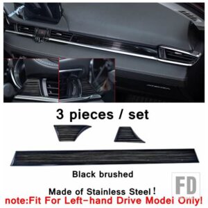 マツダ 自動車用 アクセサリー セントラルコントロール計器ストリップエアコンコンセントベント装飾カバートリム 6 2019-2024 カーボンルック - Model D