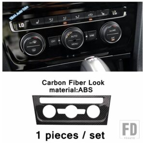 VW カーボン製 AC エアアウトレット / ヘッドライトランプ / ドアアームレストカバートリム ゴルフ 7 7.5 MK7 ハッチバック 2014 - 2019 - model 5