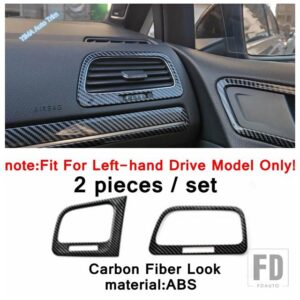 VW カーボン製 AC エアアウトレット / ヘッドライトランプ / ドアアームレストカバートリム ゴルフ 7 7.5 MK7 ハッチバック 2014 - 2019 - model 6