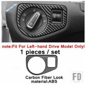 VW カーボン製 AC エアアウトレット / ヘッドライトランプ / ドアアームレストカバートリム ゴルフ 7 7.5 MK7 ハッチバック 2014 - 2019 - model 2