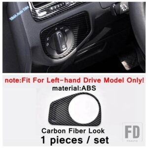VW カーボン製 AC エアアウトレット / ヘッドライトランプ / ドアアームレストカバートリム ゴルフ 7 7.5 MK7 ハッチバック 2014 - 2019 - model 1