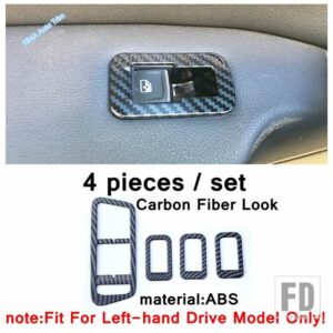 VW カーボン製 AC エアアウトレット / ヘッドライトランプ / ドアアームレストカバートリム ゴルフ 7 7.5 MK7 ハッチバック 2014 - 2019 - model 3