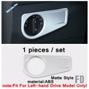 VW マット仕上げ オートドアオーディオスピーカー ツイーター / ACベント / ステアリングホイール ABS アクセサリー カバートリム トゥ - model 4