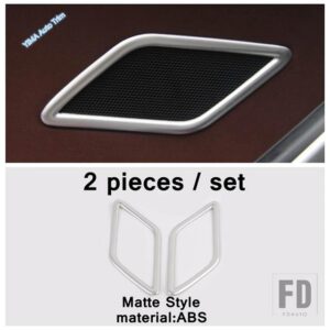 VW マット仕上げ オートドアオーディオスピーカー ツイーター / ACベント / ステアリングホイール ABS アクセサリー カバートリム トゥ - model 2