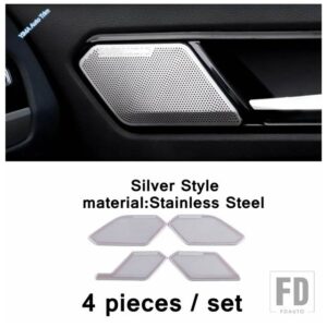VW スピーカーカバー インナードアハンドルボウル オーディオステレオステッカートリム ティグアン MK2 2016 - 2022用 - model 4