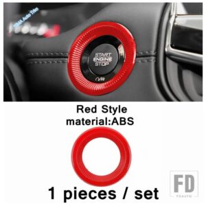 ジープ コンパス 2021-23 用 カーボン / レッド インテリアパーツ カーコンソール ギアシフトボックス パネル エア エアコン フレーム ガラス - model 1