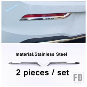 VW ステンレス製リアフォグランプまぶたアイブロウカバーフロントグリルストリップトリムアクセサリーゴルフ8 MK8 2020-2023用 - model 1