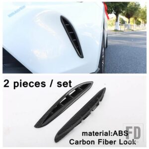トヨタ ヴェンザ / ハリアー 2021 - 2024 用 オートフォグランプ / リアウィンドウスポイラートライアングル / ドアハンドルカバートリムアクセ - Model F