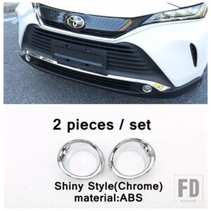 トヨタ ヴェンザ / ハリアー 2021 - 2024 用 オートフォグランプ / リアウィンドウスポイラートライアングル / ドアハンドルカバートリムアクセ - Model B
