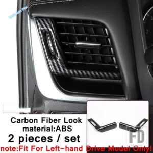 日産 カーボンルックカーステアリングホイール/エアコン吹き出し口フレームカバートリム キャシュカイ J12 2022 2023 インテリアアクセサリー - AC Air Vent Outlet