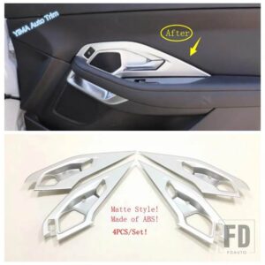 ジャガー ガラススイッチ/ギアシフトパネル/PボタンハンドブレーキカバートリムフィットメントE-PACE 2018-2023マットカーインテリアアクセサリ - Inner door bowl
