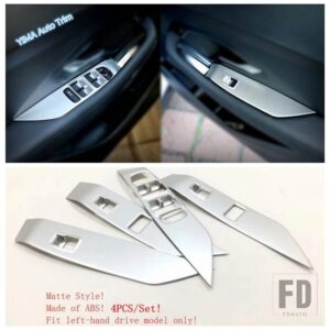 ジャガー ガラススイッチ/ギアシフトパネル/PボタンハンドブレーキカバートリムフィットメントE-PACE 2018-2023マットカーインテリアアクセサリ - Glass switch