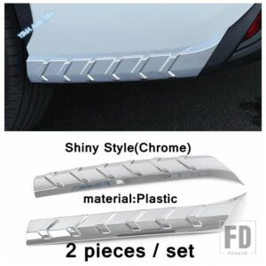 トヨタ ハイランダー 2020 - 2023 用 フロント リア バンパー プロテクター コーナー ガード 防止 ストライプ カバー トリム ABS アクセサリー - Model C