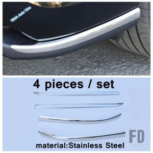 トヨタ ハイランダー 2020 - 2023 用 フロント リア バンパー プロテクター コーナー ガード 防止 ストライプ カバー トリム ABS アクセサリー - Model E