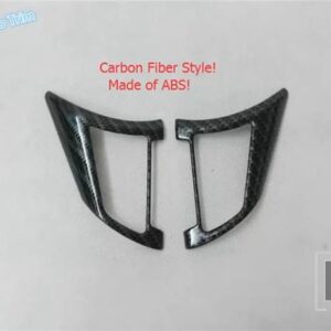 日産 ステアリングホイール ボタンフレーム カバートリム カーボン / マット インテリアリフィットキット QASHQAI J11 2017 - 2020 - Carbon Fiber Look