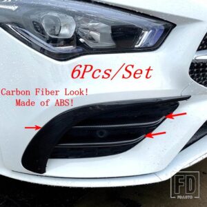 メルセデスベンツ フロントフォグランプまぶたアイブロウ/フロントバンパーグリルカバートリムアクセサリーCLA 200 C118 W118 2020 2021 2022用 - Model F